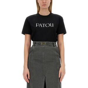 PATOU Logo T-Shirt Women BLACK T-Shirts & Tops